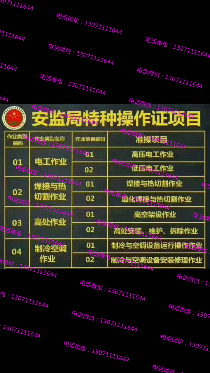 定西电工操作证低压电工证高压电工证焊工证叉车证办理