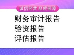 潍坊审计报告机构