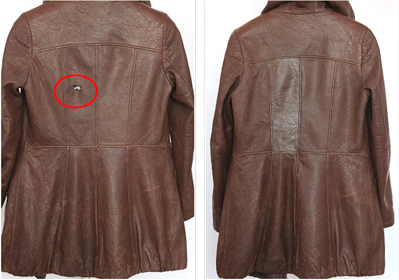 改衣店在线洗衣皮衣修补店破洞换皮刮破划痕修复翻新上