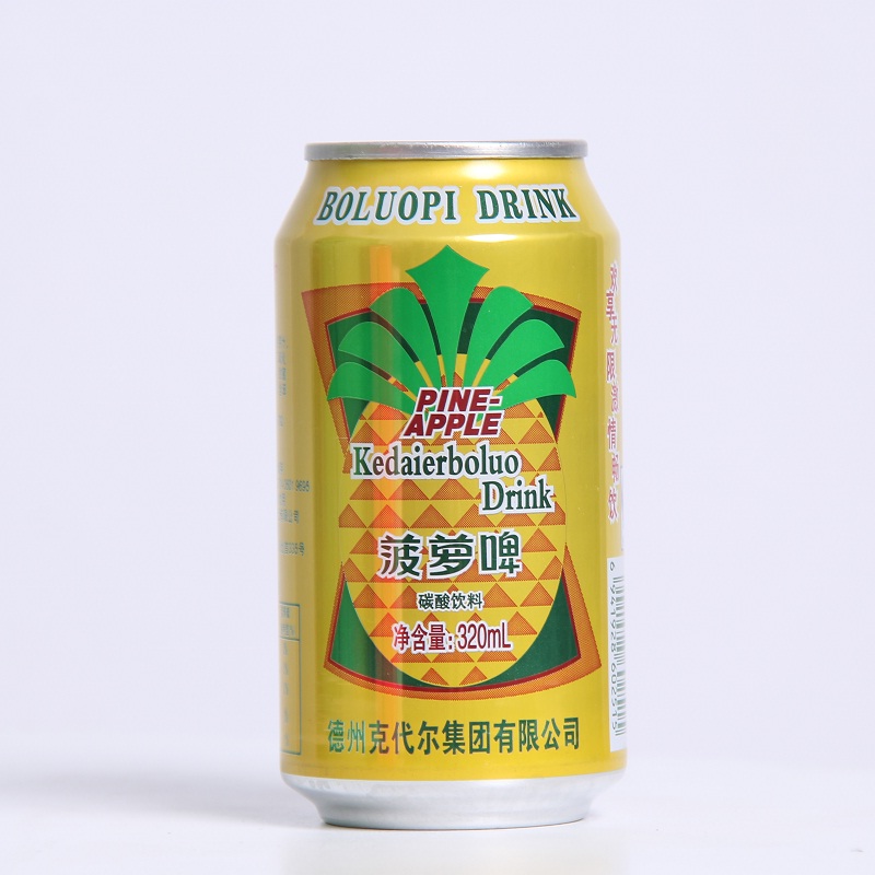 0°p山东克代尔高档菠萝啤1×24×320ml