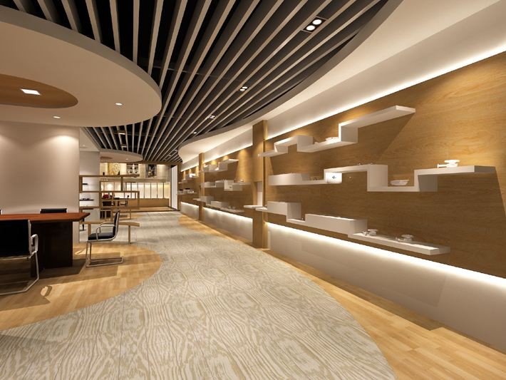 天津承揽企业展厅装修装饰施工