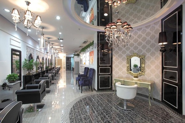 时尚美观的重庆美发店装修设计效果图