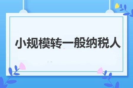 一般納稅人申請條件及所需材料