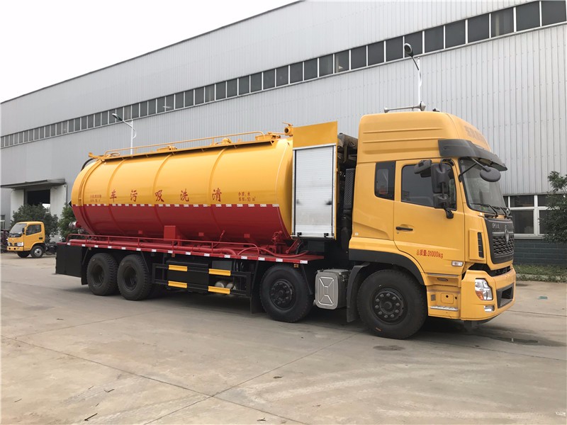 东风天龙前四后八吸污车_罐车厂家