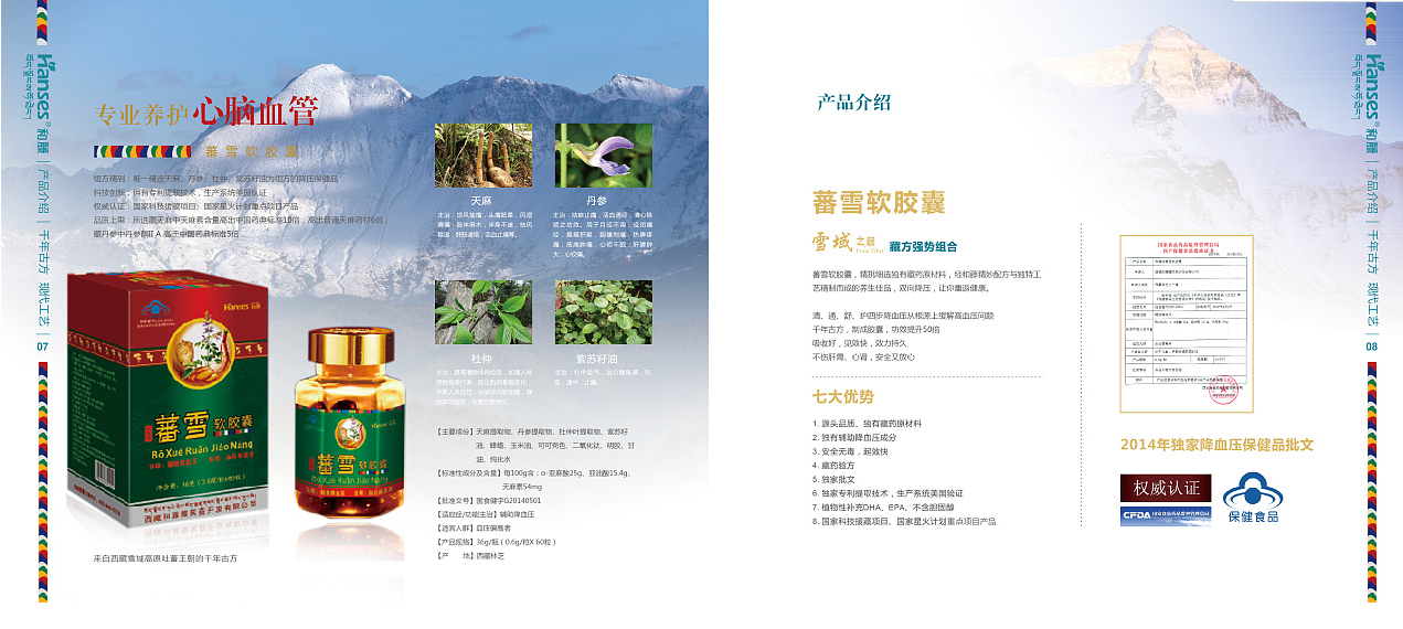 保健品药品画册设计